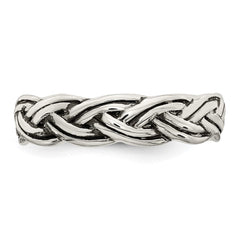Sterling Silver Antiqued Celtic Band - 2