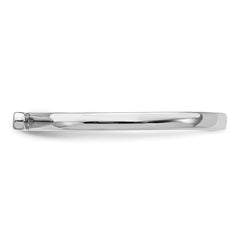 Sterling Silver Rhodium-plated Polished Bar Ring - 2