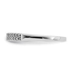 Sterling Silver Rhodium-Plated CZ Ring - 2