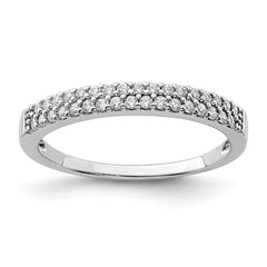 Sterling Silver Rhodium-Plated CZ Ring - 2