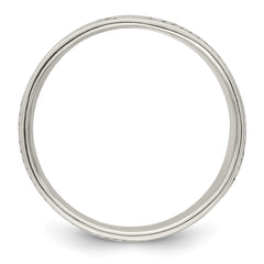 Sterling Silver Antiqued Rope Design Ring - 2