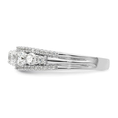 Sterling Silver Rhodium plated CZ Ring - 3