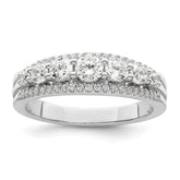 Sterling Silver Rhodium plated CZ Ring - 2