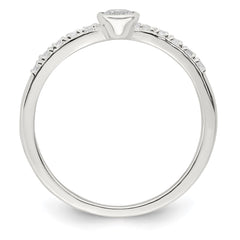 Sterling Silver CZ Ring - 4