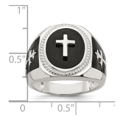 Sterling Silver Black Agate Ring