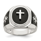 Sterling Silver Black Agate Ring