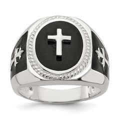 Sterling Silver Black Agate Ring - 3