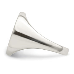 Sterling Silver Rhodium-plated Enameled Cross Ring - 6