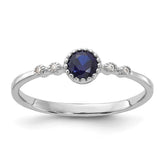 Sterling Silver Rhodium-plated .43CrBlue Spinel .02Cr WSA Ring - 2