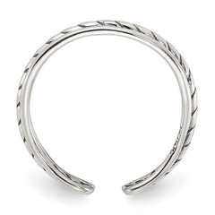Sterling Silver Antiqued Toe Ring - 4