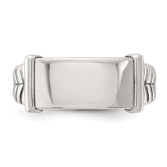 Sterling Silver Oxidized Men's Ring - 2