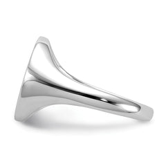 Sterling Silver Rhodium-plated Polished CZ Fashion Men's Ring - 3