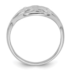 Sterling Silver Rhodium-plated Polished Fancy Tree Size 8 Ring