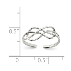 Sterling Silver Solid Toe Ring - 2