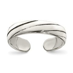 Sterling Silver Antiqued Toe Ring - 6