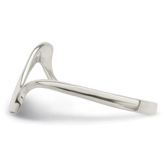 Sterling Silver Solid Wavy Ring - 3