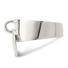 Sterling Silver Dangle Lock Ring - 2