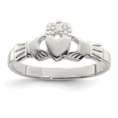 Sterling Silver Solid Claddagh Ring - 9