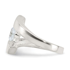 Sterling Silver CZ Ring - 6