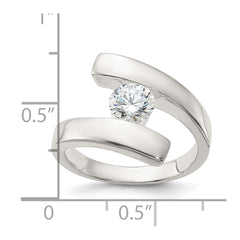Sterling Silver CZ Ring - 23