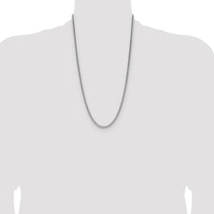 Sterling Silver 3.25mm Domed Curb Chain - 3