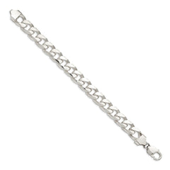 Sterling Silver 11mm Domed w/ Side D/C Curb Chain - 6