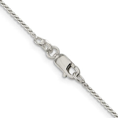 Sterling Silver 1mm Round Franco Chain - 8