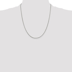 Sterling Silver 1mm Round Franco Chain - 8