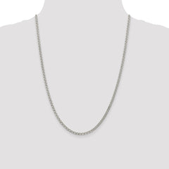 Sterling Silver 3.3mm Rambo Chain - 6