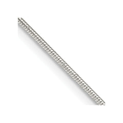 Sterling Silver 1.2mm Patterned Diamond-cut Snake Chain - 4