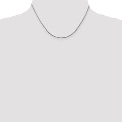 Sterling Silver 1.5mm Diamond-cut Flat Snake Chain - 2