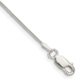 Sterling Silver .8mm Snake Chain - 9