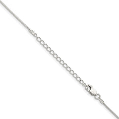 Sterling Silver 1mm Snake Chain w/2in ext.