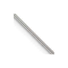 Sterling Silver 1mm Snake Chain - 12