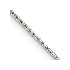 Sterling Silver 1.25mm Snake Chain - 8