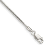 Sterling Silver 1.5mm Snake Chain - 6