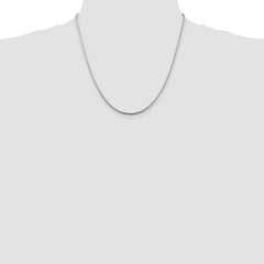 Sterling Silver Rhodium-plated 1.75mm Snake Chain - 8