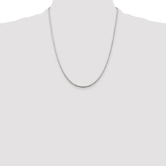 Sterling Silver Rhodium-plated 1.75mm Snake Chain - 9