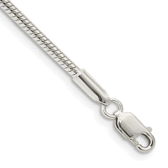 Sterling Silver 2mm Snake Chain - 8