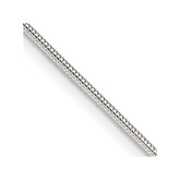 Sterling Silver 1.2mm Round Snake Chain - 9