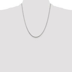 Sterling Silver 2mm Round Snake Chain - 8