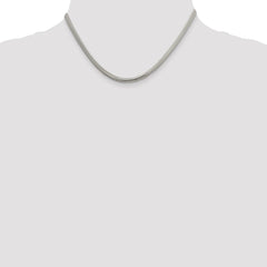 Sterling Silver 4mm Round Snake Chain - 9