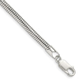 Sterling Silver 4mm Round Snake Chain - 5
