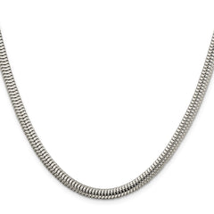Sterling Silver 5mm Round Snake Chain - 2