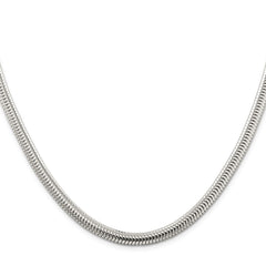 Sterling Silver 6mm Round Snake Chain - 5