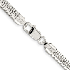 Sterling Silver 6mm Round Snake Chain - 5