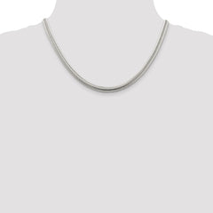 Sterling Silver 6mm Round Snake Chain - 3