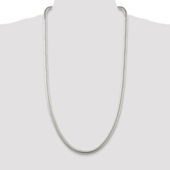 Sterling Silver 6mm Round Snake Chain - 4