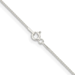 Sterling Silver 1mm Round Spiga Chain - 11