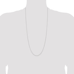 Sterling Silver 1mm Round Spiga Chain - 7